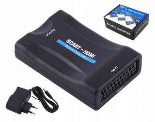 Adapter konwerter SCART na HDMI AV EURO HD