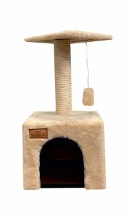 DRAPAK WATAHA O PODSTAWIE 30x30 I WYS. 58 cm Z BUDKĄ DLA KOTA ECRI 1 1 szt