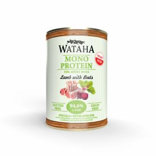 WATAHA MONO PROTEIN ADULT DOG 94,6% JAGNIĘCINA Z BURAKAMI 400G 400g