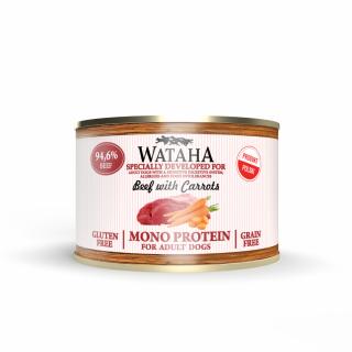 WATAHA MONO PUSZKA DLA PSA WOŁOWINA Z MARCHEWKĄ 185G 185g