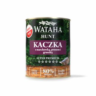 Wataha Puszka 80% Adult Kaczka z Prosem 800g 800g