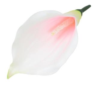 Kalla główka kwiat KALIA white/pink sztuczne kwiaty jak żywe