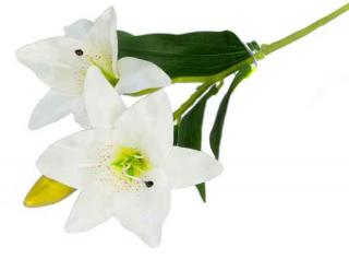 Lilia gałązka Cream Sztuczne kwiaty