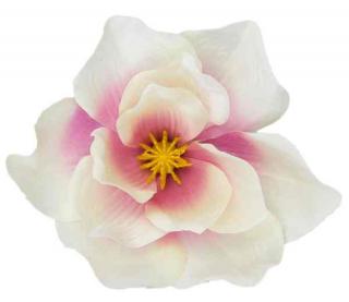 Magnolia główka kwiatowa Cream / Pink sztuczne kwiaty