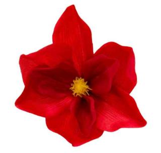 Magnolia główka satyna Red sztuczne kwiaty