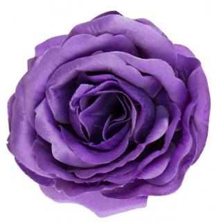 Róża główka wyrobowa Kwiat Dk.Purple sztuczne kwiaty