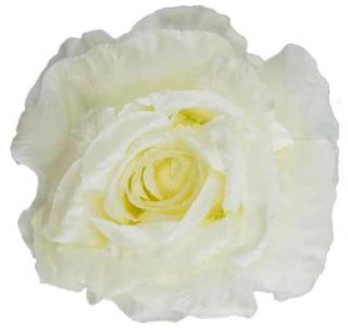 Róża satynowa główka Warm Cream  16 cm