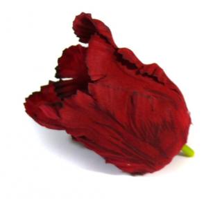 Tulipan - główka Burgund sztuczne kwiaty - główka