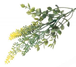 Wrzos gałązka ozdobna do bukietów Yellow/Green sztuczne kwiaty jak żywe