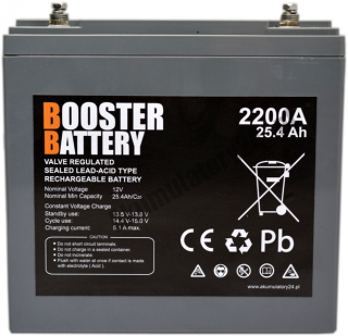 Akumulator żelowy do Boostera 12V 25.4Ah 2200A