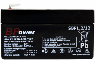 BPower SBP 1,2/12 1,2Ah 12V AGM