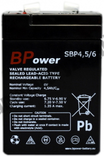 BPower SBP 4,5/6 6V 4,5Ah AGM SBP4,5/6
