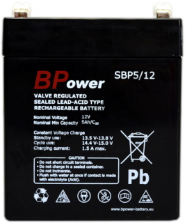 BPower SBP 5/12 12V 5Ah AGM SBP5/12