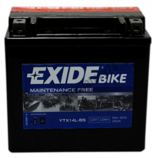 EXIDE YTX14L-BS 12V 12Ah 200A P+