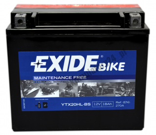 EXIDE YTX20HL-BS 12V 18Ah 270A VTX XL AGM