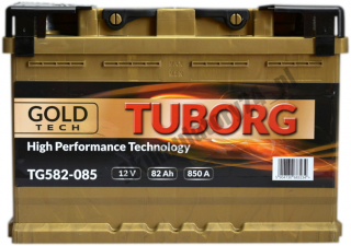 TUBORG GOLD-TECH 12 V 82 AH 850 A P+