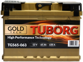 TUBORG GOLD-TECH 12V 65AH 630A P+ TUBORG GOLD-TECH 12 V 65 AH 630 A P+