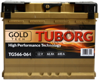 TUBORG GOLD-TECH 12V 66AH 640A P+ TUBORG GOLD-TECH 12 V 66 AH 640 A P+