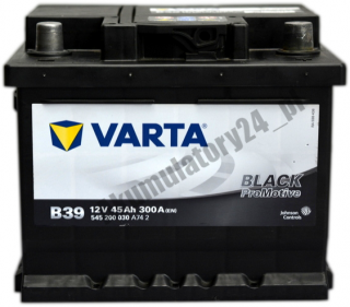 VARTA B39 BLACK PROMOTIVE 12V 45Ah 300A P+ VARTA B39 BLACK PROMOTIVE 12 V 45 Ah 300 A P+