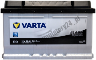 VARTA Black Dynamic E9 12V 70Ah 640A P+ VARTA Black Dynamic E 9 12 V 70 Ah 640 A P+