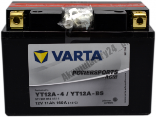 VARTA YT12A-BS YT12A-4 12V 11Ah 140A L+
