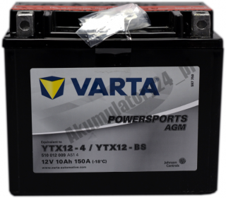 VARTA YTX12-BS YTX12-4 12V 10Ah 150A L+