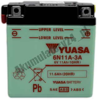 YUASA 6N11A-3A 6V 11,6Ah P+