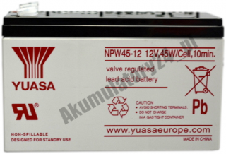 YUASA NPW45-12 AGM 8,5Ah 12V