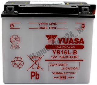 YUASA YB16L-B 12V 20Ah 215A P+