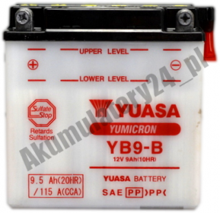 YUASA YB9-B 12N9-4B-1 12V 9,5Ah 115A L+
