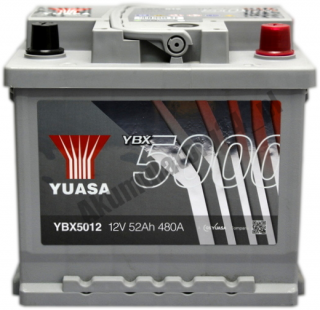 Yuasa YBX 5012 12V 52Ah 480A