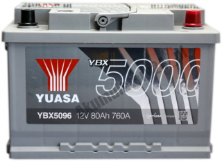 Yuasa YBX 5096 12V 80Ah 760A Yuasa YBX5096 12 V 80 Ah 760 A