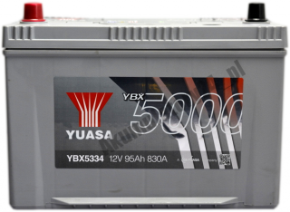 Yuasa YBX 5334 12V 95Ah 830A L+ Toyota Mazda  Yuasa YBX5334 12 V 95 Ah 830 A L+ Toyota Mazda