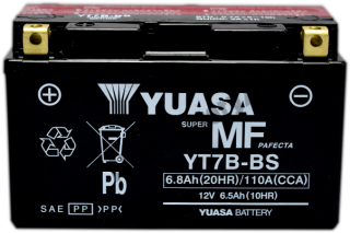 YUASA YT7B-BS 12V 6,8Ah 110A L+