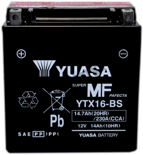 YUASA YTX16-BS 12V 14,7Ah 230A L+