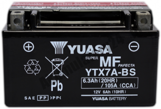 YUASA YTX7A-BS 12V 6,3Ah 105A L+