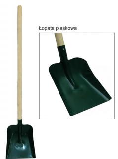 ŁOPATA PIASKOWA OPRAWNA PROSTA