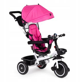 Rower trójkołowy wózek obracane siedzisko Pink Eco