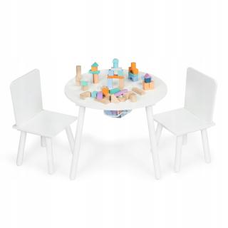 Stół stolik +2 krzesła meble dla dzieci komplet Ec