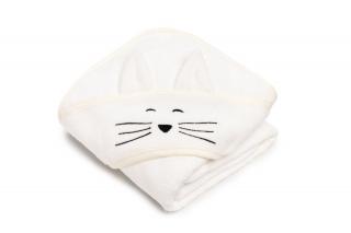 Bambusowy ręcznik cream - cat 85x85 cm