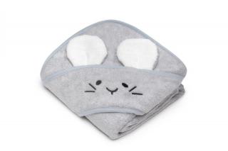 Bambusowy ręcznik light grey - mouse - 85x85 cm