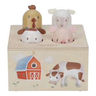 Drewniana zabawka pop-up Little Farm FSC