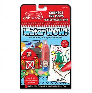 Wielorazowa Wodna Kolorowanka Farma połącz kropki