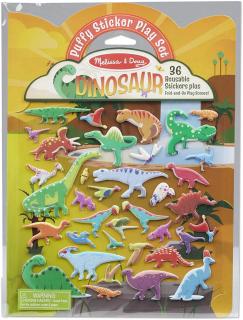Wypukłe naklejki z planszą - Dizozaury