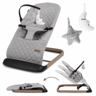 Leżaczek Bujaczek Kidwell Laro Grey/Wooden