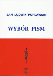 Wybór pisam Jan Ludwik Popławski