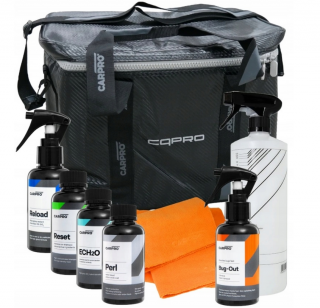CarPro Maintenance Bag CQPRO Silver - torba termiczna detailingowa z zestawem kosmetyków