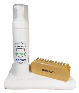 Kecav Leather Cleaner Light set - zestaw do czyszczenia skór