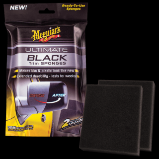 Meguiar's Ultimate Black Sponges - gąbki do pielęgnacji tworzyw zewnętrznych 2 szt.