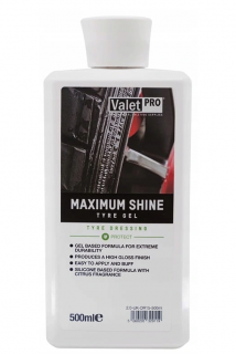 ValetPRO Maximum Shine Tyre Gel 500ml -dressing do oon